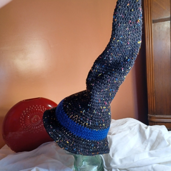 Handmade Children's Wizard style crochet hat. Sz. Medium-Large Children's - Picture 5 of 5